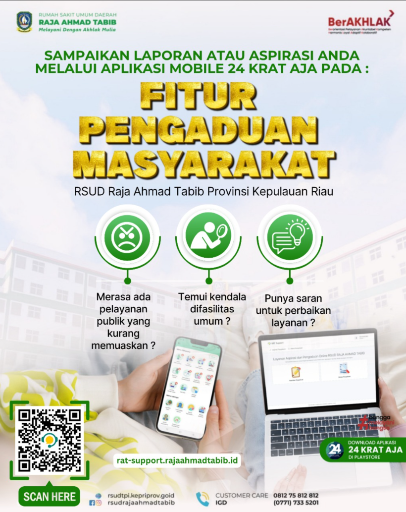 “Suara Anda, Perubahan Kami: RSUD Raja Ahmad Tabib Hadirkan Layanan Pengaduan Digital”
