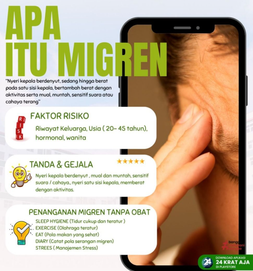 Kenali Migrain: Sakit Kepala Sebelah yang Perlu Diwaspadai Kenali Migrain: Sakit Kepala Sebelah yang Perlu Diwaspadai