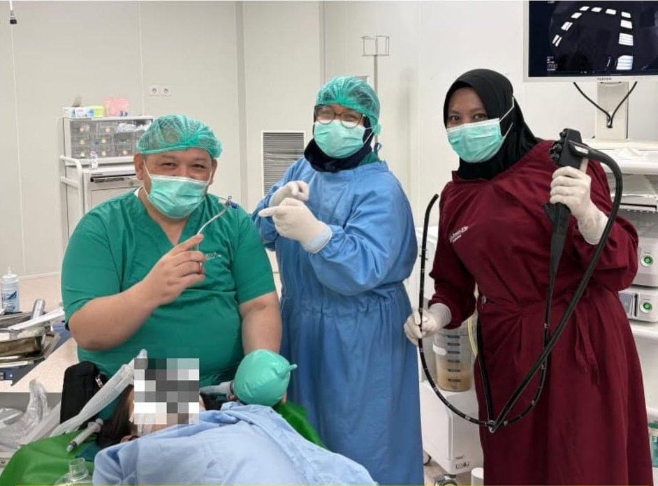 Tim Endoskopi RSUD Raja Ahmad Tabib Sukses Tangani Kasus Tertelan Baterai AAA