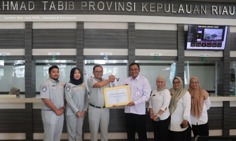 RSUD Raja Ahmad Tabib Raih Penghargaan “Form and Diagnosis Accuracy Champion” dari PT Jasa Raharja